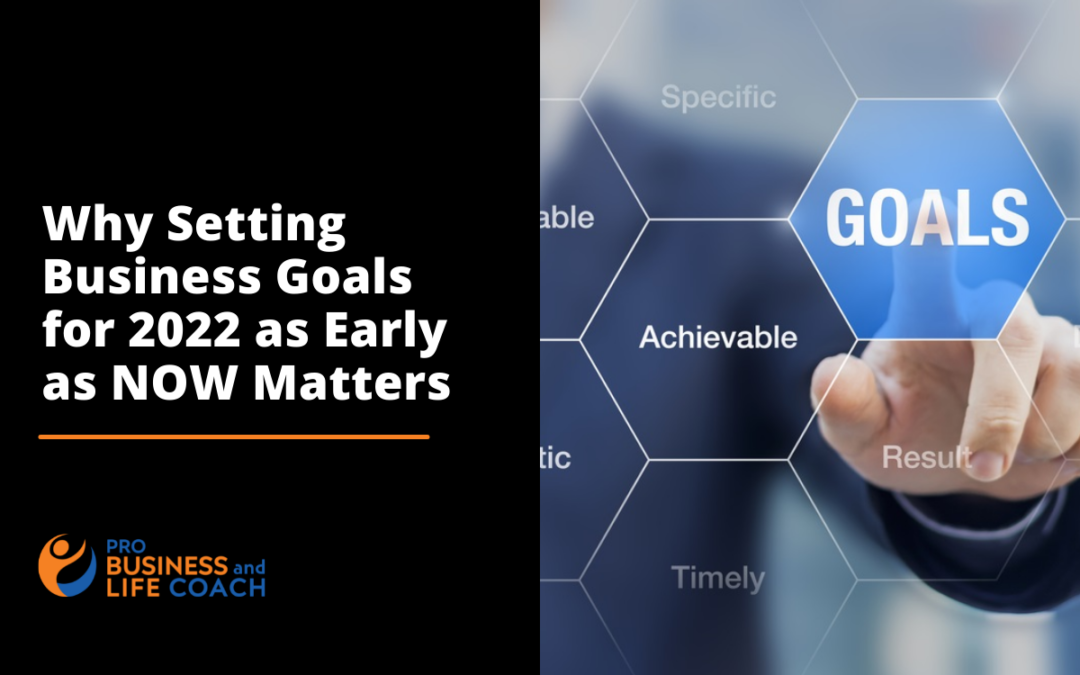 Why Setting Business Goals for 2022 as Early as NOW Matters