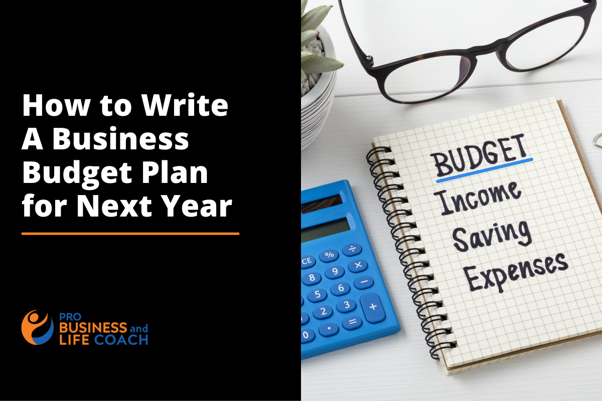 how to write business budget plan for next year