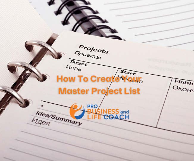 How To Create Your Master Project List